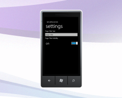 Application Settings