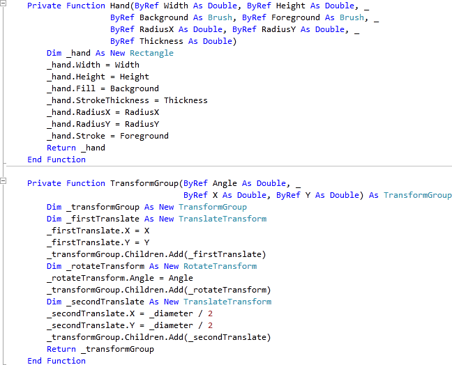 Clock User Control Functions