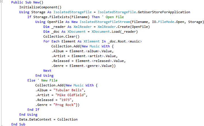 MainPage.xaml Constructor