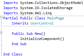 MainPage.xaml Imports