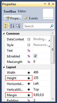 TextBox Properties
