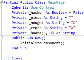 MainPage.xaml Declarations