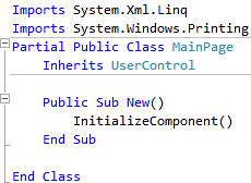 MainPage.xaml Imports