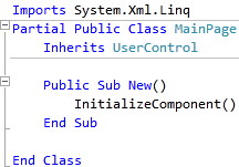 MainPage.xaml Imports