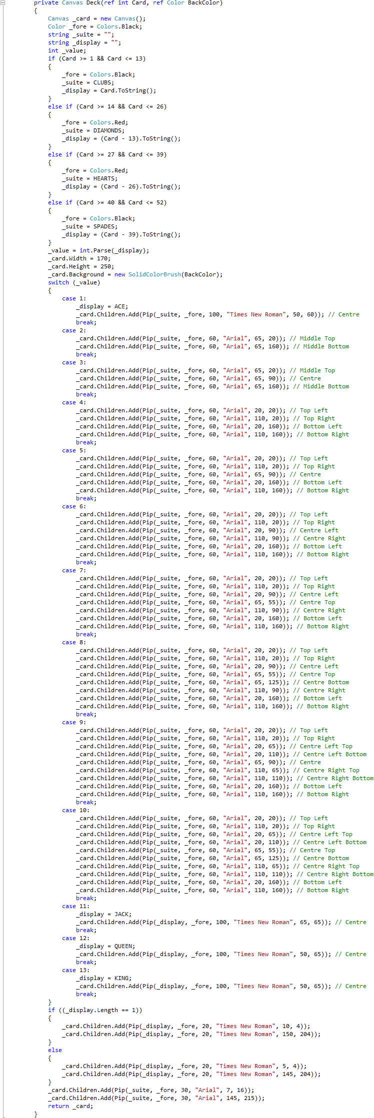 MainPage Deck Method