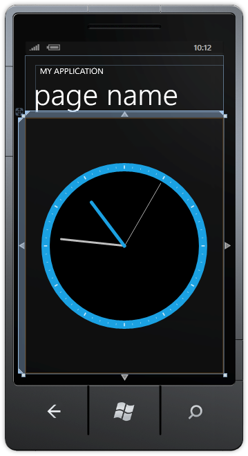 MainPage with Clock