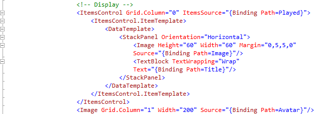 MainPage XAML Pane