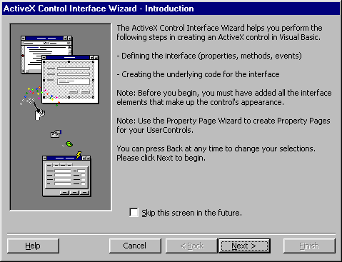 ActiveX Control Interface Wizard
