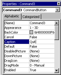 Command Button 3 Properties