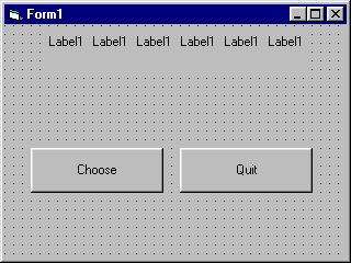Form with Labels and Command Buttons