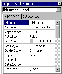 Label Properties