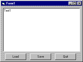 Form with Text Box and Buttons with Captions