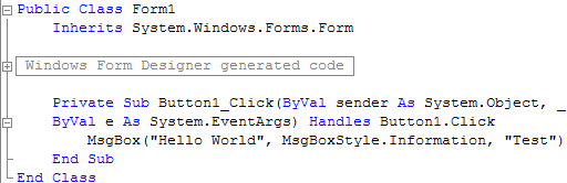 Button Click Event
