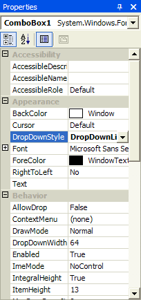ComboBox1 Property
