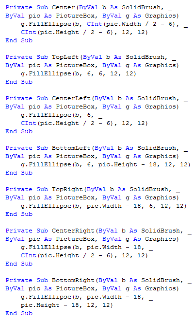 Dice Dots Methods