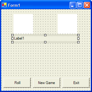 Form1 with Label Buttons and PictureBoxes