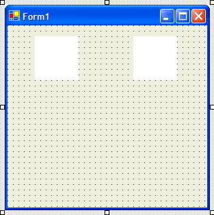 Form1 with White PictureBoxes