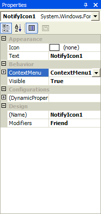 NotifyIcon Properties
