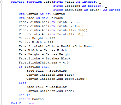 Window1 Card Subroutine