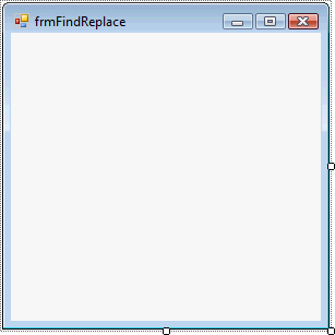 Blank frmFindReplace Form