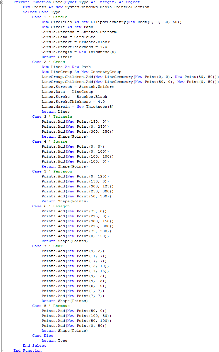 Window1 Card Subroutine