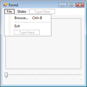 File Menu with Shortcut Keys