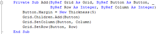 Window1 Add Subroutine