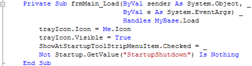 frmMain Load Event