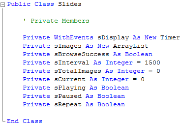 Slides Private Members