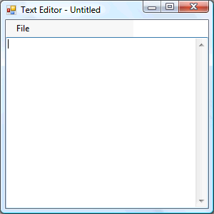 Text Editor Running