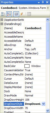 ComboBox1 Property