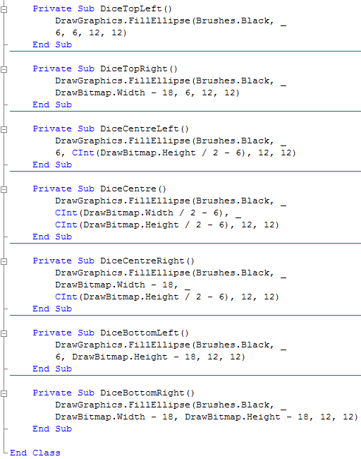 Dice Dots Methods