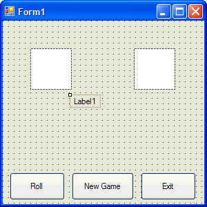 Form1 with Label Buttons and PictureBoxes