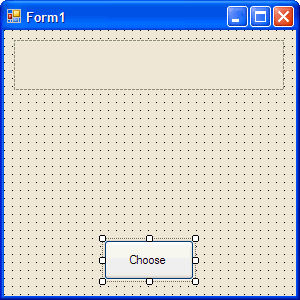 Form1 with PictureBox and Button