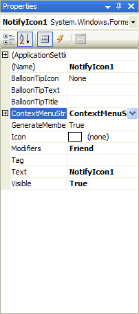 NotifyIcon Properties