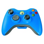 Xbox 360 Blue Wireless Controller